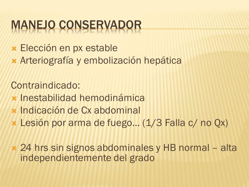 Embolización esplénica portal hipertensión hepática